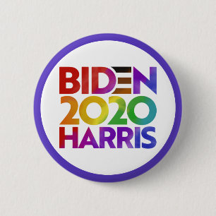 Macaron Rond 5 Cm Biden Harris 2020 Button
