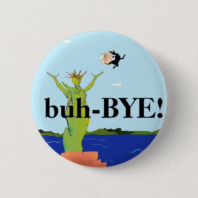 Macaron Rond 5 Cm Biden Harris 2020 Président Election Anti Trump (Devant)