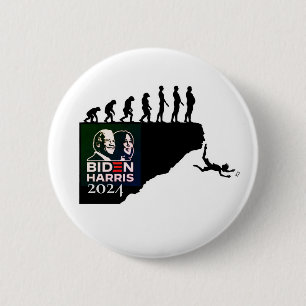 Macaron Rond 5 Cm Biden/Harris 2024