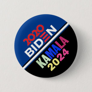 Macaron Rond 5 Cm Biden/Kamala 2024