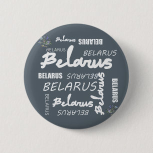 Macaron Rond 5 Cm Biélorussie Fleur nationale de maïs