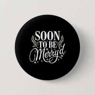 Macaron Rond 5 Cm Bientôt, Joyeux Noël Engagé Couple Matchi
