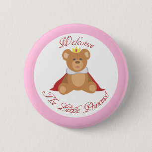 Macaron Rond 5 Cm Bienvenue La Petite Princesse