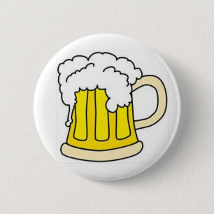 Macaron Rond 5 Cm Bière En Mug/Oktoberfest
