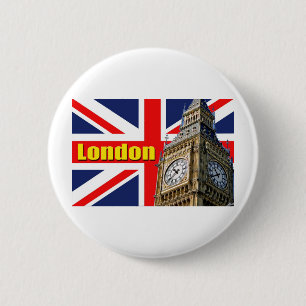 Macaron Rond 5 Cm Big Ben - Londres - Angleterre
