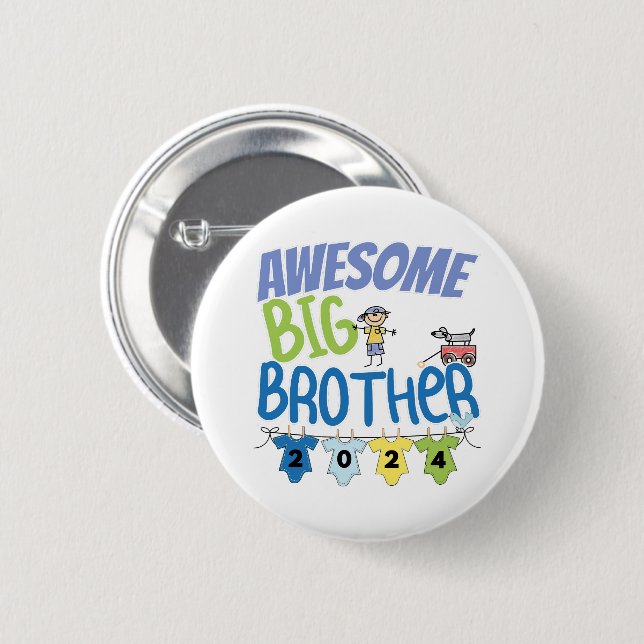 Macaron Rond 5 Cm Big Brother 2024 (Devant & derrière)