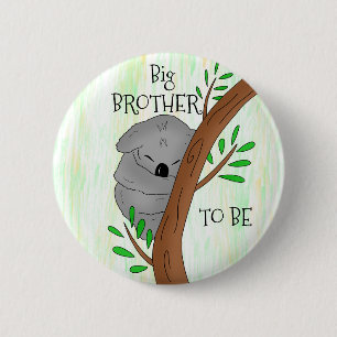 Macaron Rond 5 Cm Big Brother   Baby shower Koala