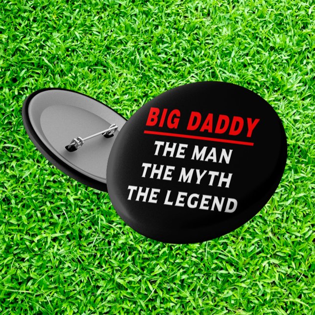 Macaron Rond 5 Cm Big Daddy L'Homme Le Mythe La Légende (Créateur téléchargé)