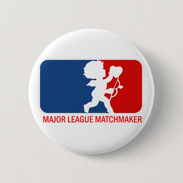 Macaron Rond 5 Cm Big League Matchmaker (Devant)