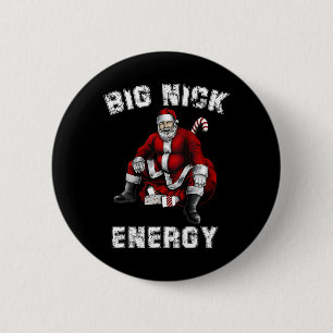 Macaron Rond 5 Cm Big Nick Energy Fun Père Noël Noël