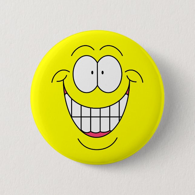 Macaron Rond 5 Cm Big Smiley (Devant)