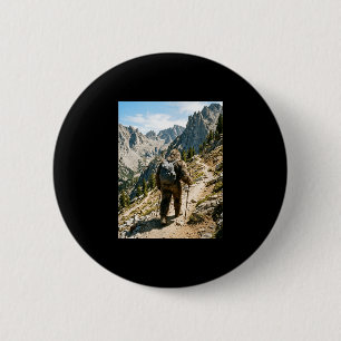 Macaron Rond 5 Cm Bigfoot randonnée drôle sasquatch randonnée avec s