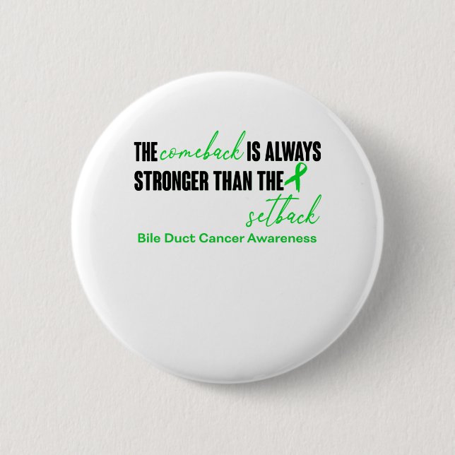 Macaron Rond 5 Cm Bile Duct Cancer Awareness Ribbon Support Cadeaux (Devant)