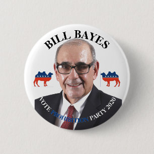 Macaron Rond 5 Cm Bill Bayes pour le président