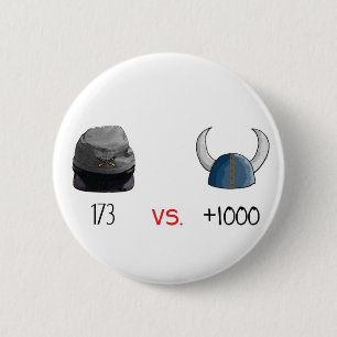 Macaron Rond 5 Cm Bill contre Éric (version d'âge) - bouton