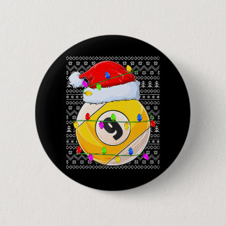 Macaron Rond 5 Cm Billard Billard Bal Vilain Éclairage Père Noël Bil