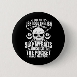 Macaron Rond 5 Cm Billard Billard Billard Joueur Billard I Rub My Ti