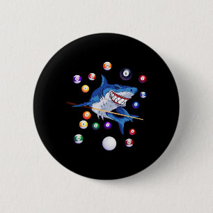 Macaron Rond 5 Cm Billard Shark Billard Joueur billard billard Snook