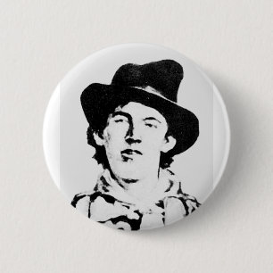Macaron Rond 5 Cm Billy The Kid ~ William H. Bonney / Outlaw