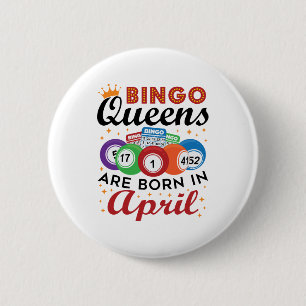 Macaron Rond 5 Cm Bingo Queens sont nés en avril