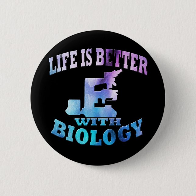 Macaron Rond 5 Cm Biologie (Devant)