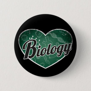 Macaron Rond 5 Cm Biologie Retro Coeur Blackboard Love
