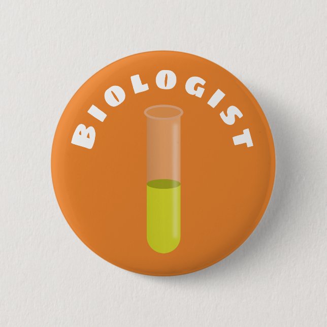 Macaron Rond 5 Cm Biologiste (Devant)