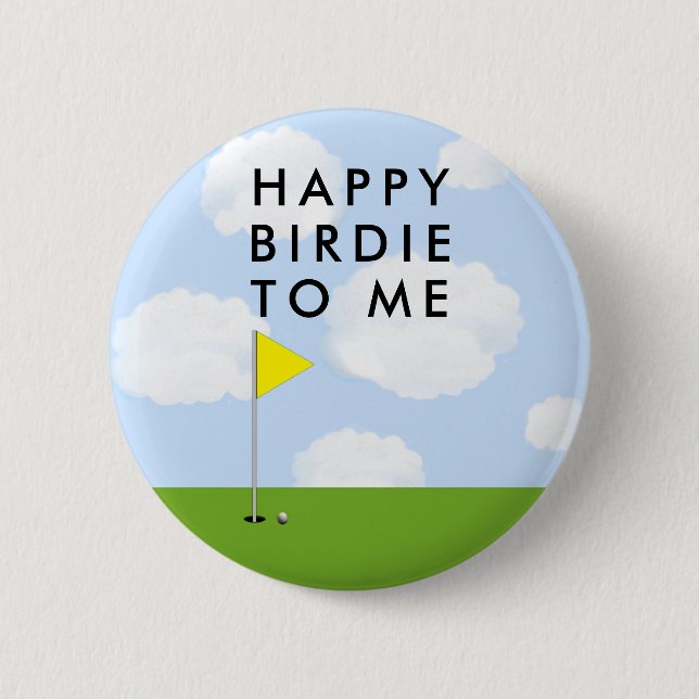 Macaron Rond 5 Cm Birdie Golf (Devant)