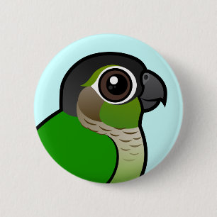Macaron Rond 5 Cm Birdorable Conure Vert-cheeked