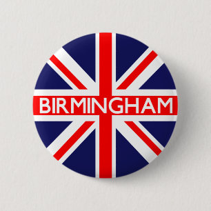 Macaron Rond 5 Cm Birmingham : Drapeau britannique