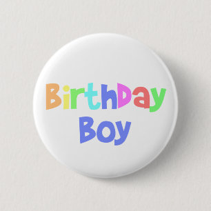 Macaron Rond 5 Cm Birthday Boy