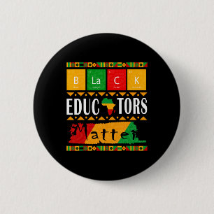 Macaron Rond 5 Cm Black Educators Probleme Black History Moth Pride