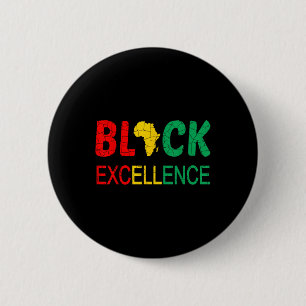 Macaron Rond 5 Cm Black Excellence Black Histoire Mois Bhm Hommes Fe