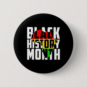 Macaron Rond 5 Cm Black History Mois Vintage Melanin Pride Africaine