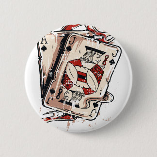 Macaron Rond 5 Cm Black Jack 21 cartes