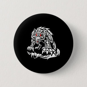 Macaron Rond 5 Cm Black Jacob Fatu Wolf