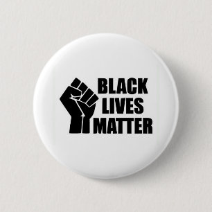 Macaron Rond 5 Cm Black Lives Mato - Logo BLM