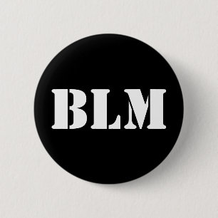 Macaron Rond 5 Cm Black Lives Matt BLM Pin