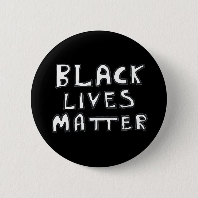 Macaron Rond 5 Cm Black Lives Matter BLM (Devant)