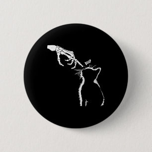 Macaron Rond 5 Cm Black Lover Squelette à main Boop Funny Halloween 