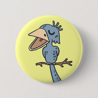 Macaron Rond 5 Cm Blah Blah Bird