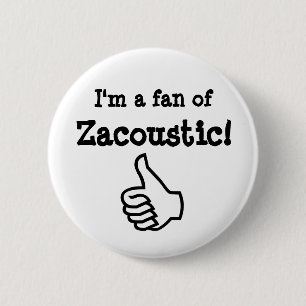 Macaron Rond 5 Cm Blanc de bouton de Zacoustic