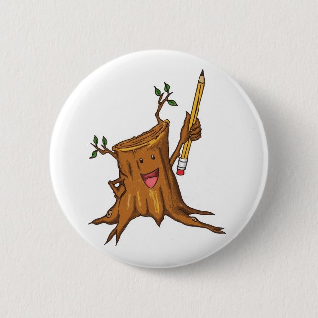 Macaron Rond 5 Cm Blanc (standard) courtaud de bouton (Devant)