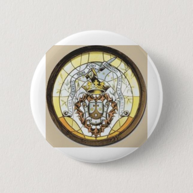 Macaron Rond 5 Cm Blason du Carmelo (Devant)