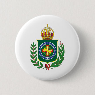Macaron Rond 5 Cm Blason Empire du Brésil