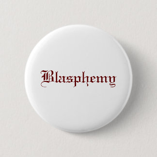 Macaron Rond 5 Cm Blasphème (rouge)