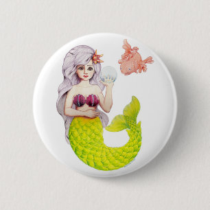 Macaron Rond 5 Cm Bleu ciel