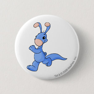 Macaron Rond 5 Cm Bleu de Blumaroo