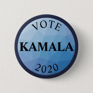 Macaron Rond 5 Cm Bleu de Kamala Harris 2020 de vote