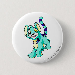 Macaron Rond 5 Cm Bleu de Kougra